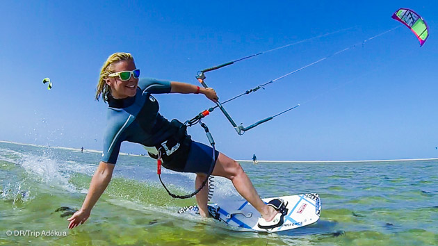 kiter en Tunisie su rle super spot de djerba