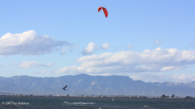 Kitesurf en Espagne, sur le Delta de l'Ebre