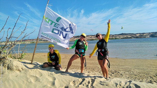 Kitesurf entre filles à Lagoinha en septembre